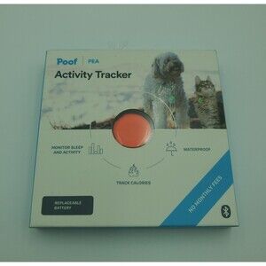 NEW Poof Pea Activity Tracker Pink Cat Dog Monitors Sleep & Activity OPEN BOX